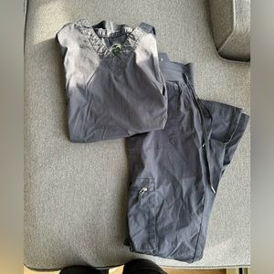 Health Pro Grey Scrub Set